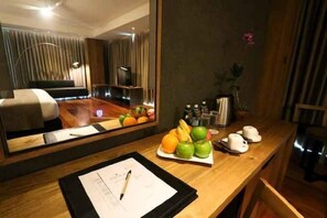 Minibar, in-room safe, desk, blackout drapes