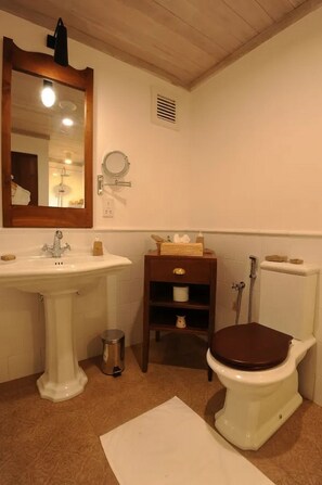 Shower, free toiletries, towels