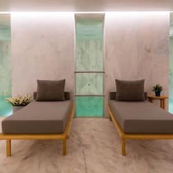 Indoor pool, open 11:00 AM to 8:00 PM, sun loungers