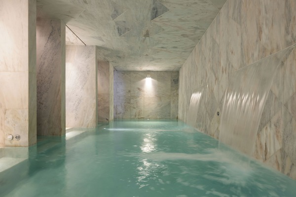 Indoor pool, open 11:00 AM to 8:00 PM, sun loungers