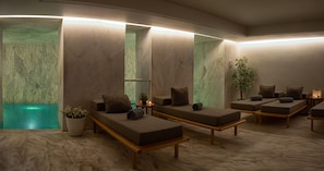 Salle de soins pour les couples, sauna, bain de vapeur, bain turc/hammam
