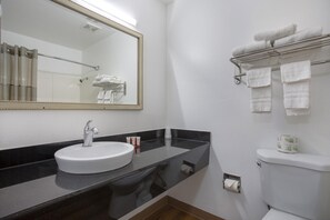 Room, 1 King Bed | Bathroom sink