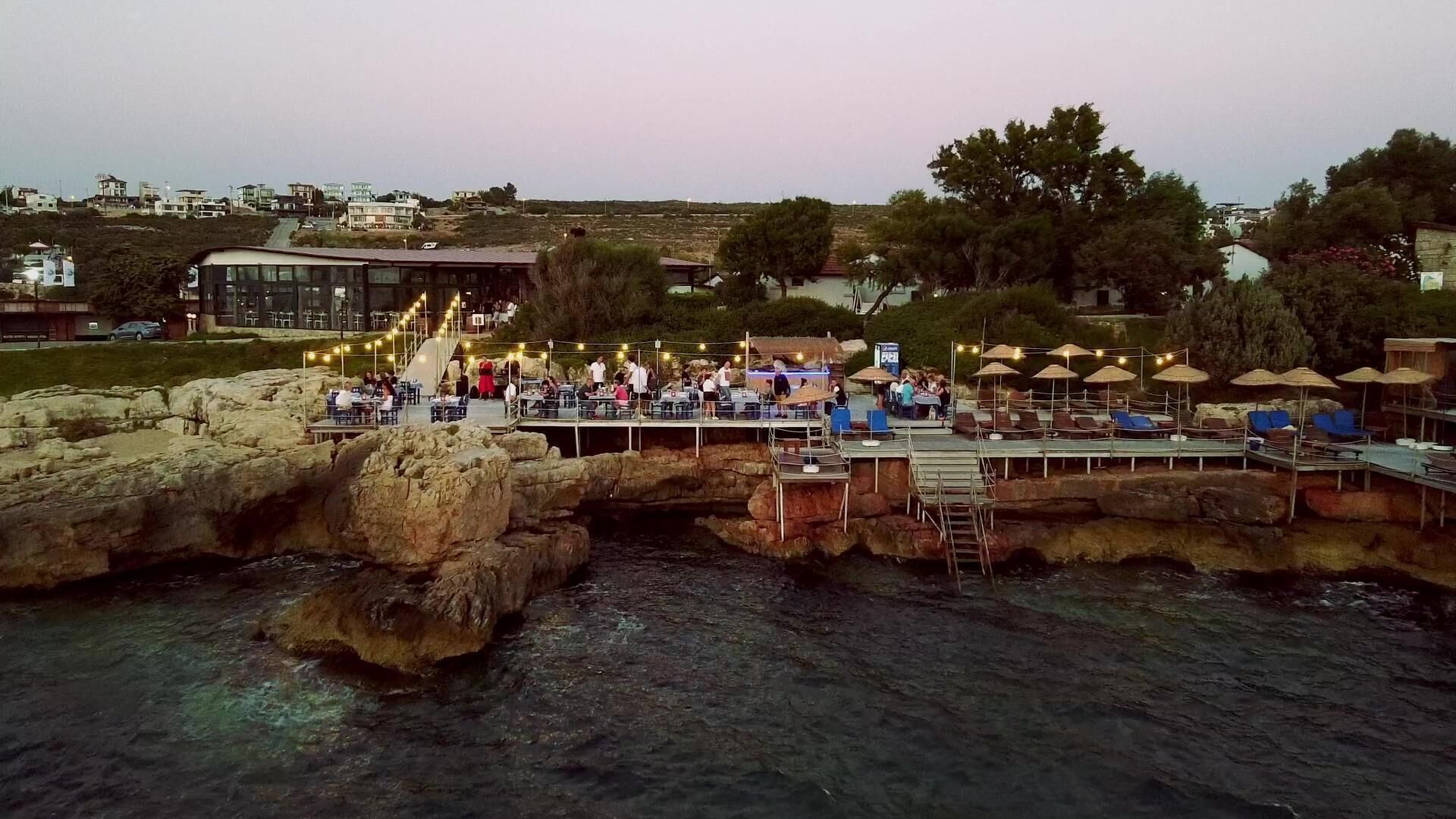 breakfast, lunch, dinner served; mediterranean cuisine, beach views