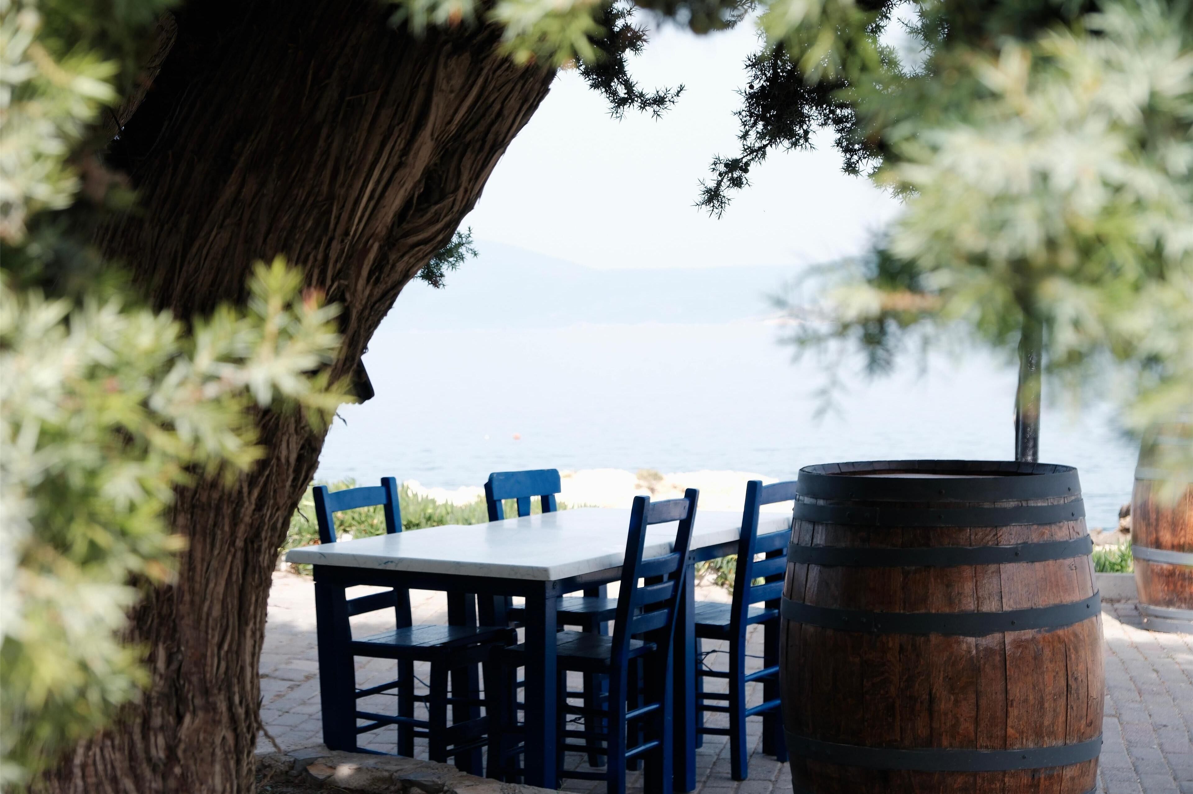 breakfast, lunch, dinner served; mediterranean cuisine, beach views