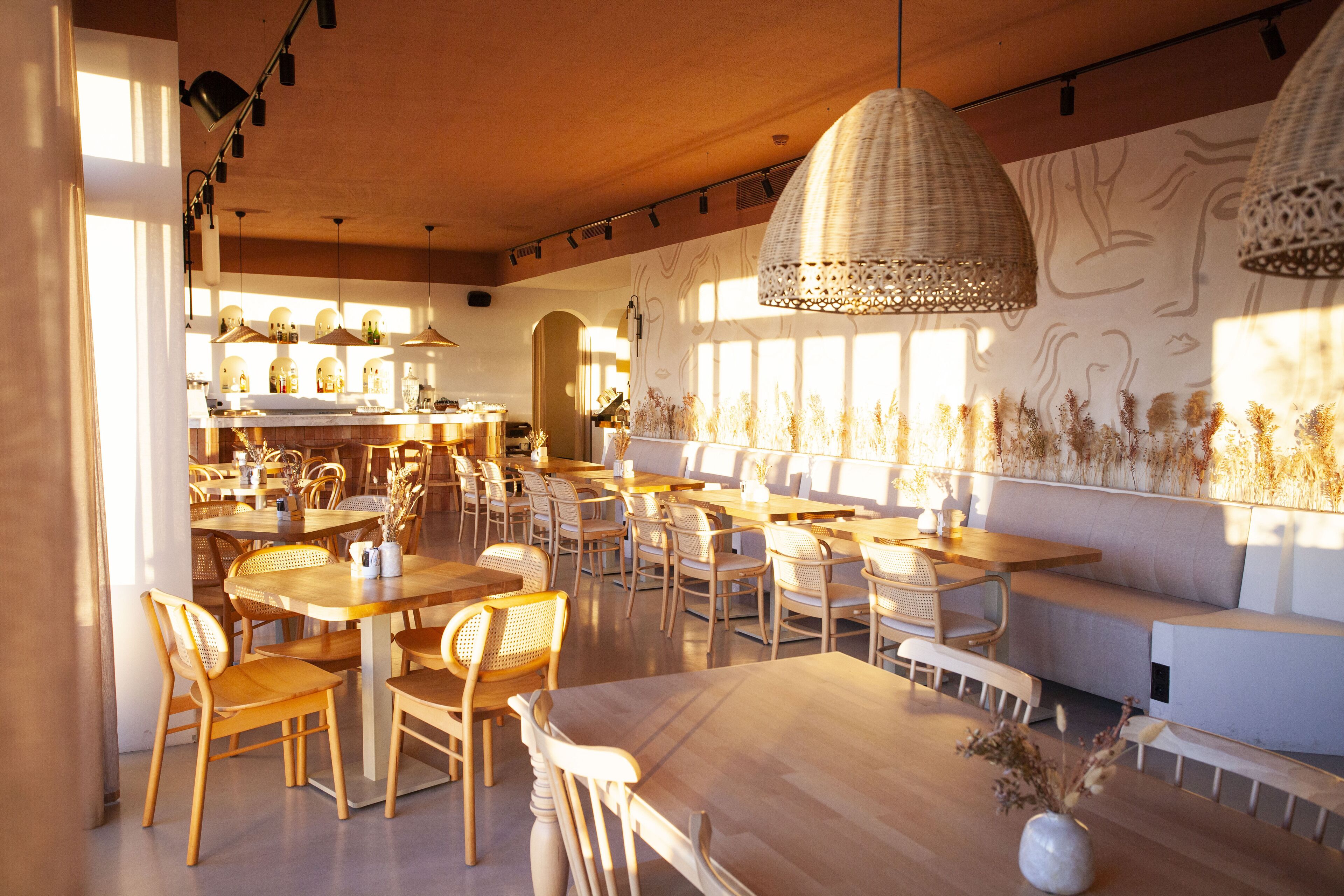 dinner served, mediterranean cuisine, beach views