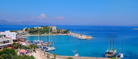 Uitzicht vanuit accommodatie