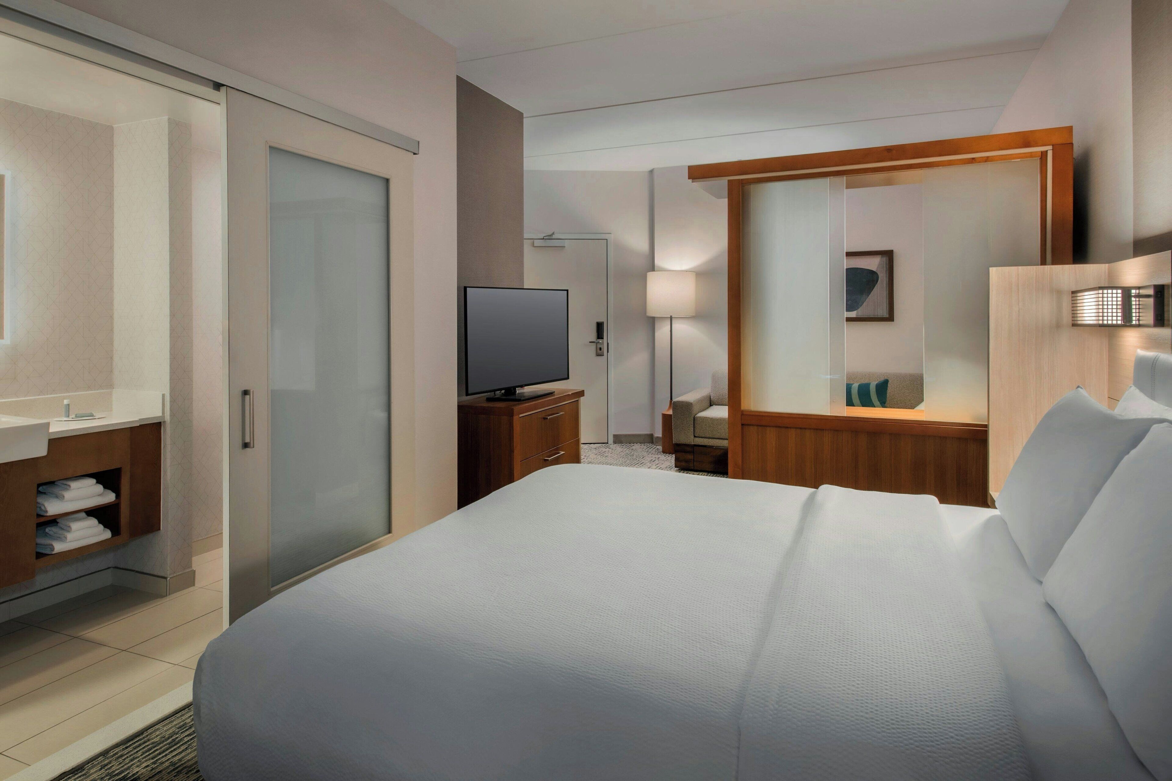 desk, laptop workspace, iron/ironing board, free cots/infant beds