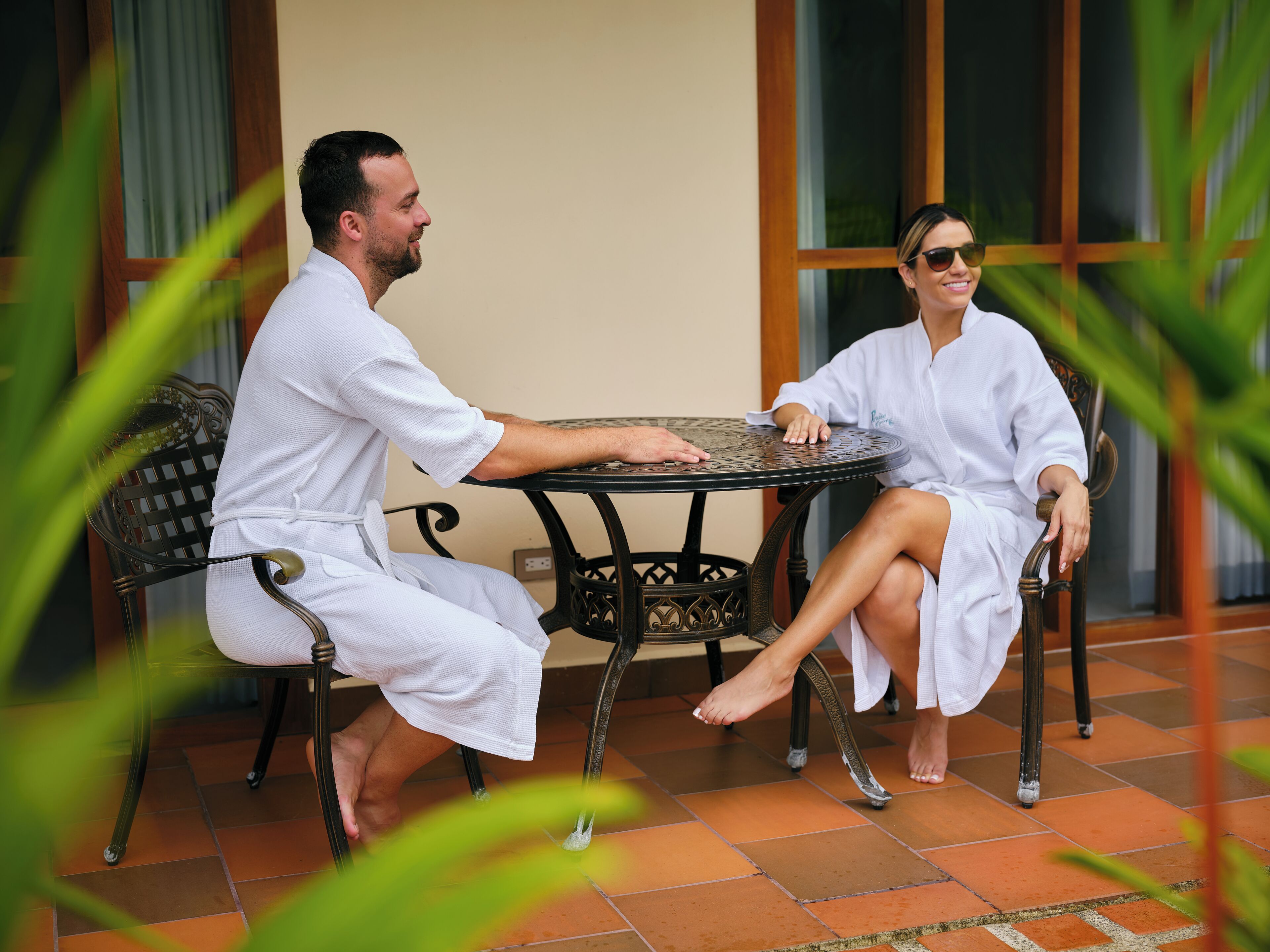 VERANERA Romantic Suite, Private Hot Spring Pool and Volcano View | Living area | 40-inch Smart TV with cable channels, TV