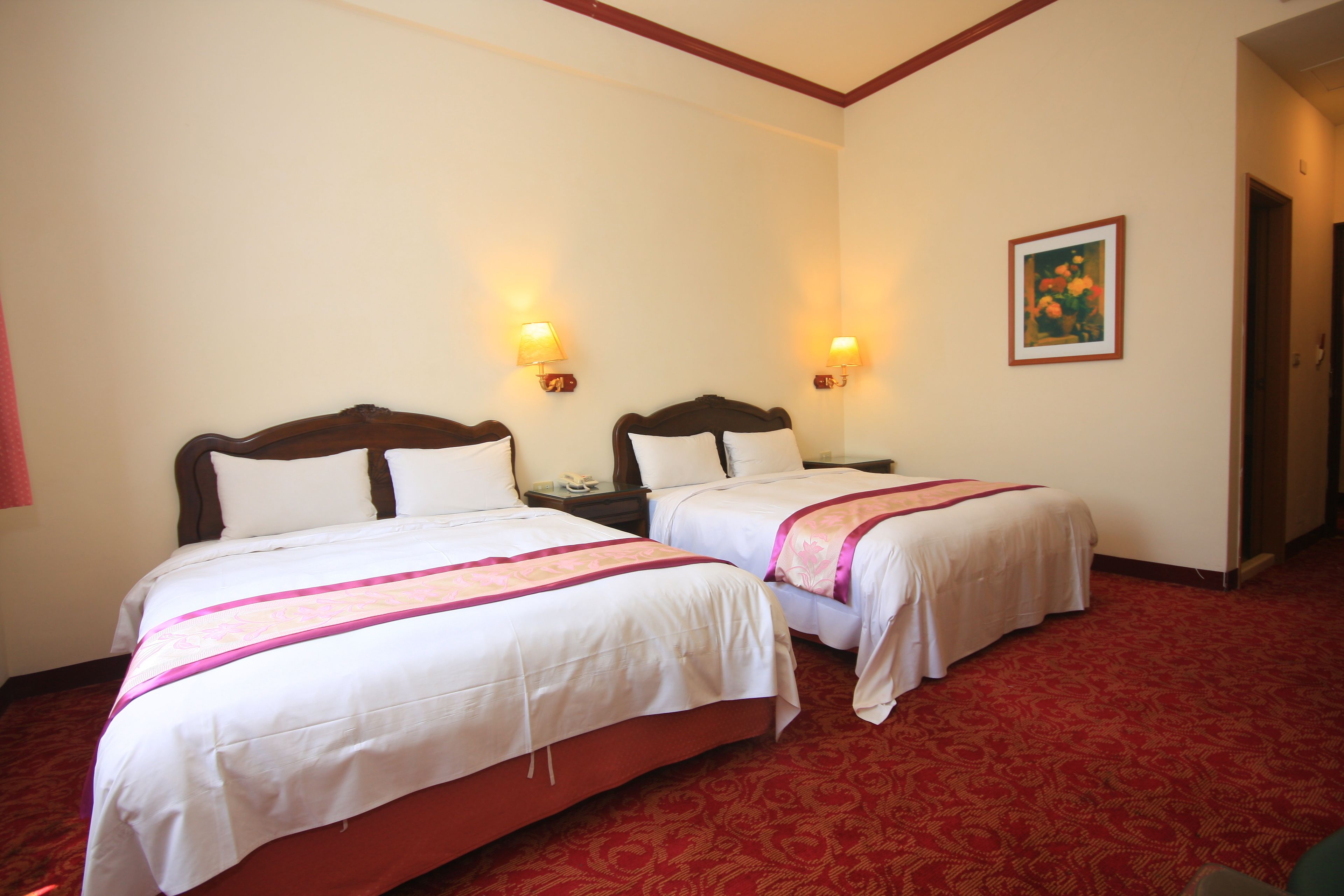 family room | individually decorated, desk, blackout curtains, soundproofing