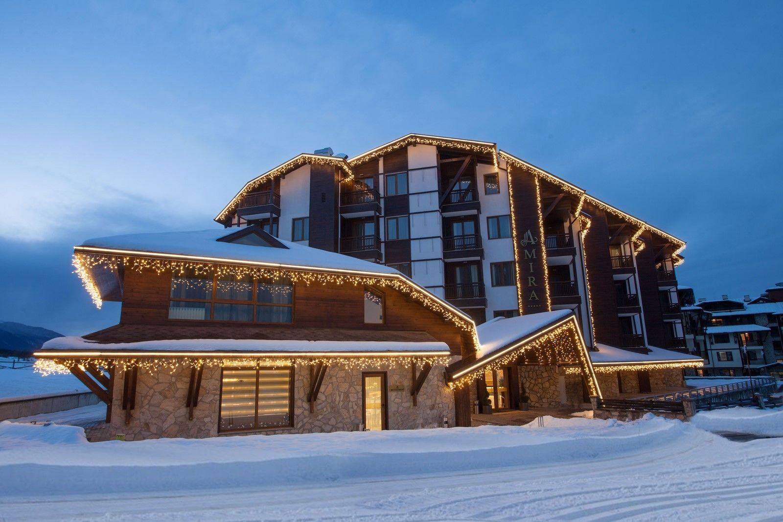 front of property – evening/night