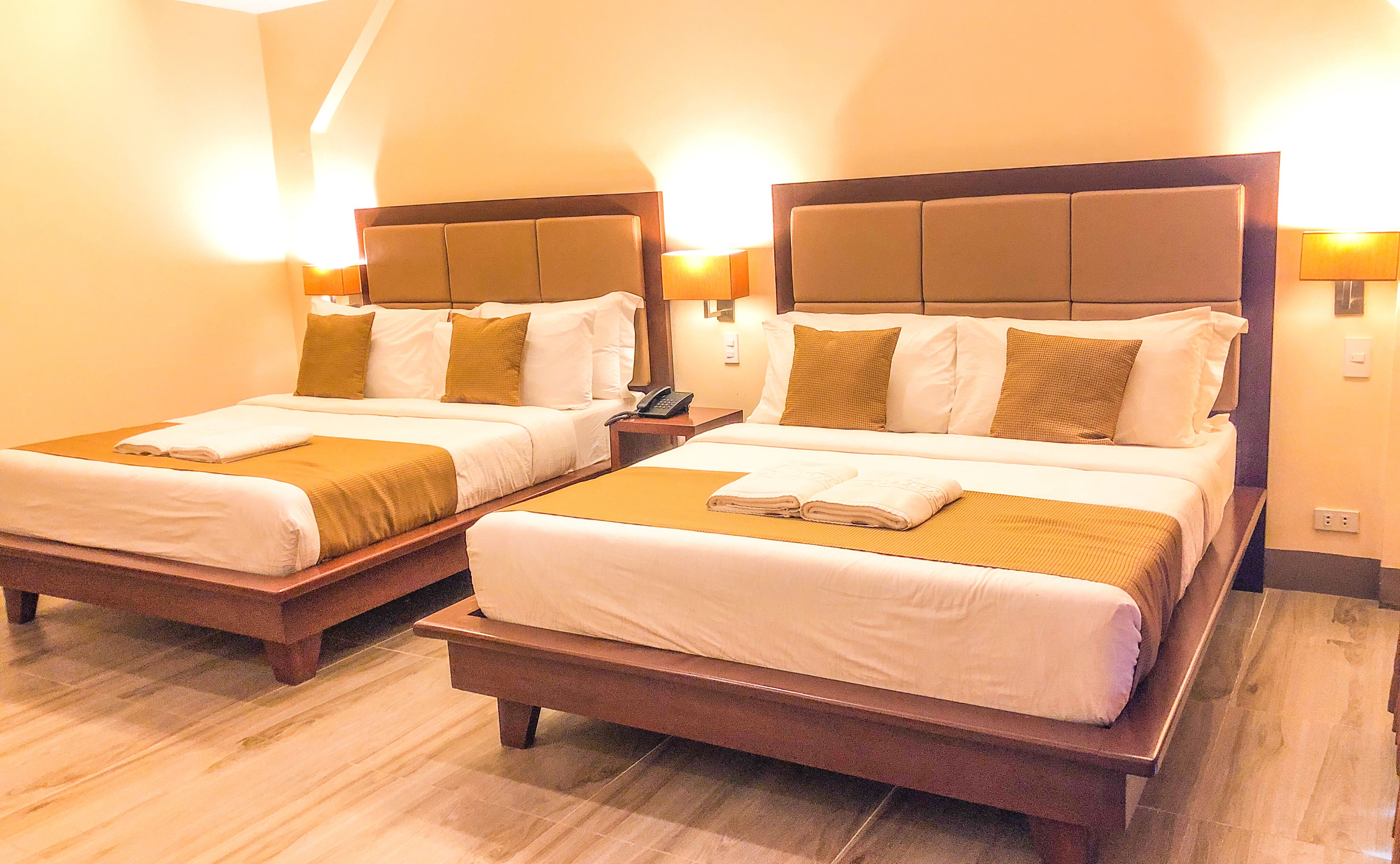 premier room, 2 queen beds | in-room safe, desk, blackout curtains, free wifi