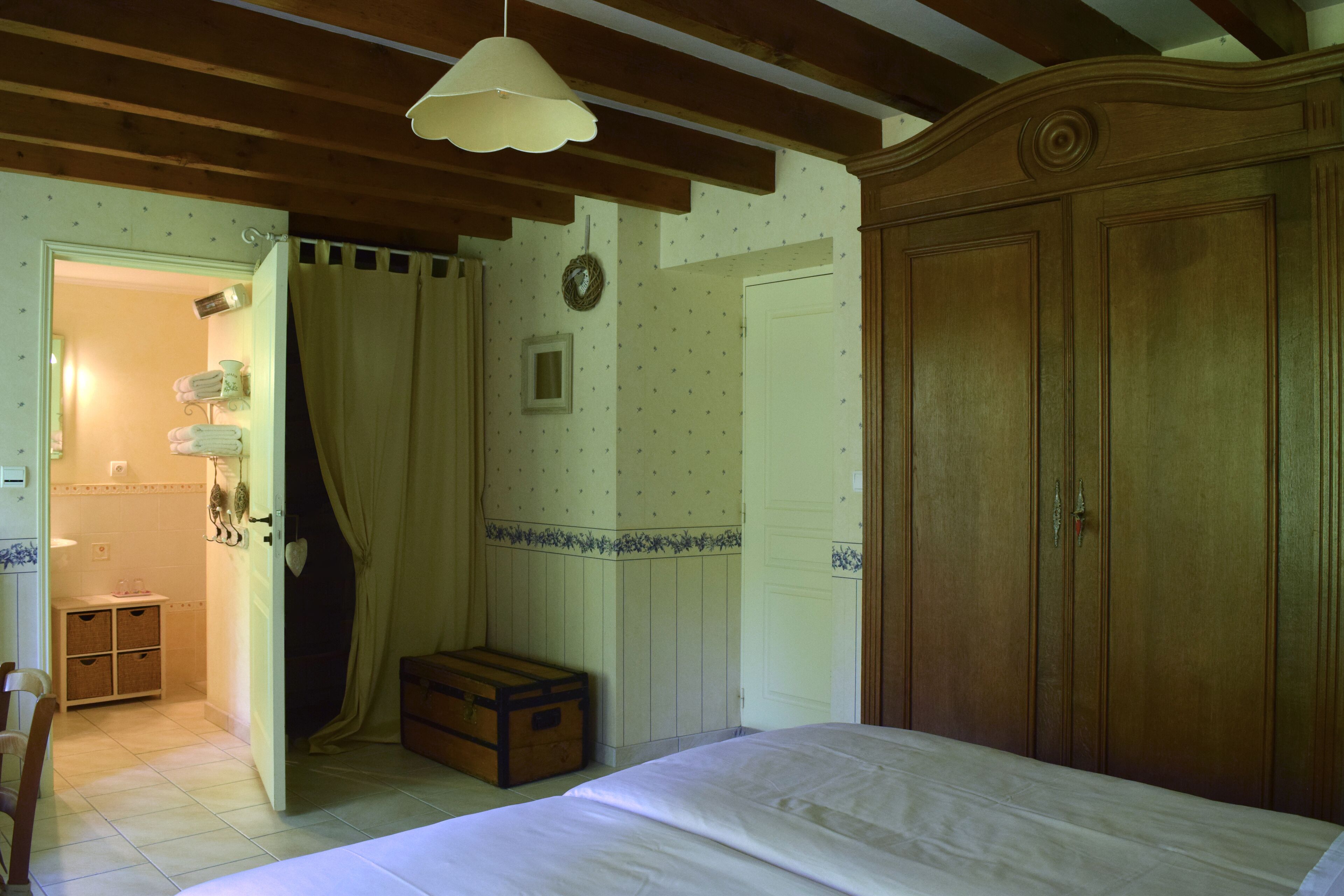 Double Room, Private Bathroom, Garden View