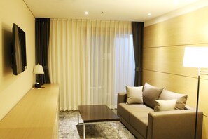 Suite, 1 King Bed | Living room | LED TV - The Best Jeju Seongsan (Seogwipo)