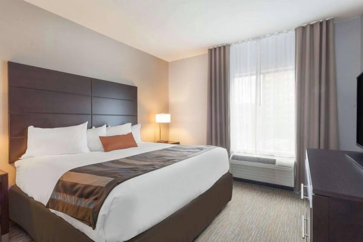 Premium bedding, pillow-top beds, in-room safe, desk