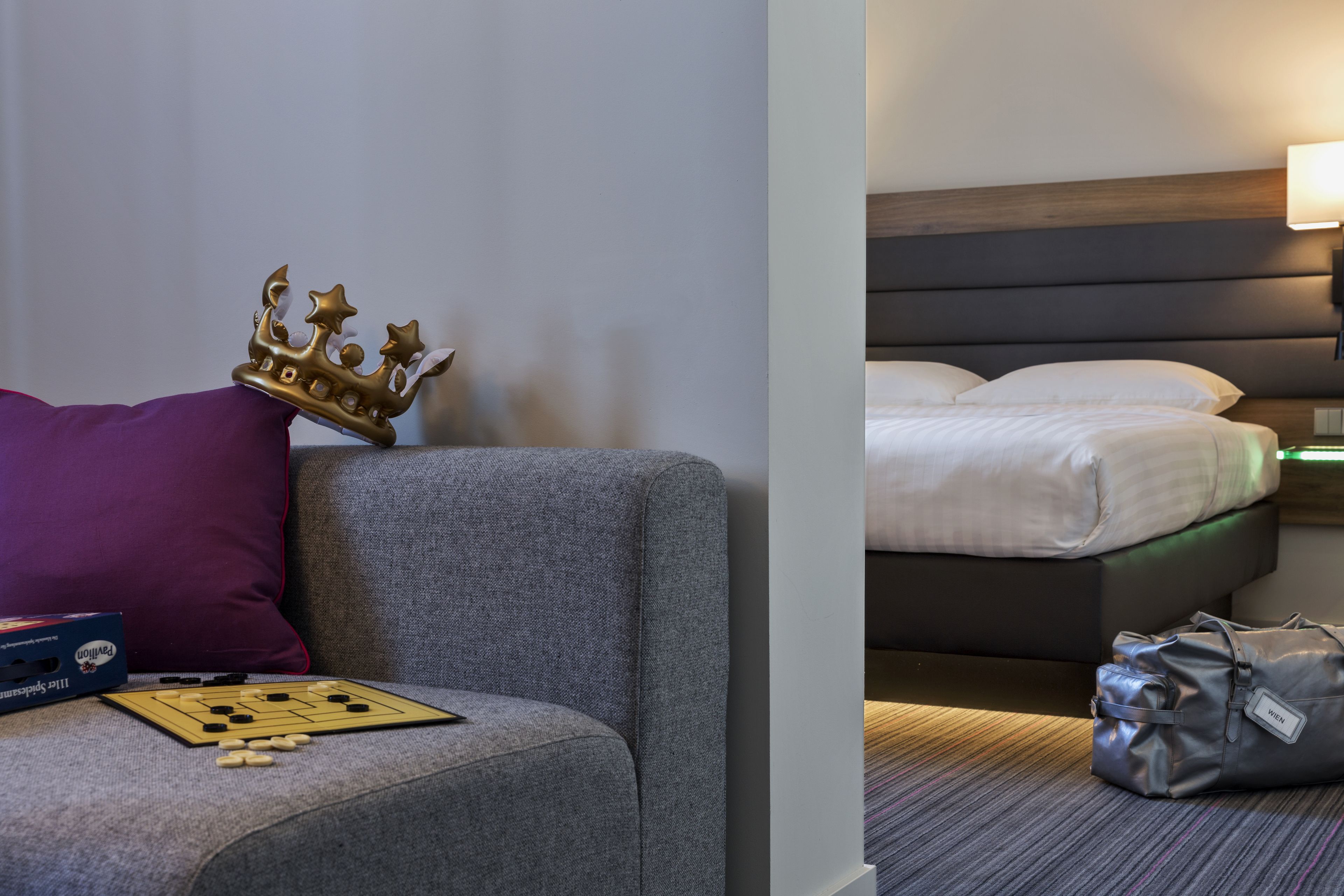 family room, 1 double bed, non smoking | blackout curtains, soundproofing, free cots/infant beds, free wifi