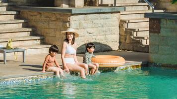 Indoor pool, outdoor pool