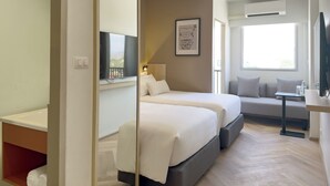 Superior Twin Room | Skrivebord for bærbar PC, blendingsgardiner og wi-fi (inkludert)