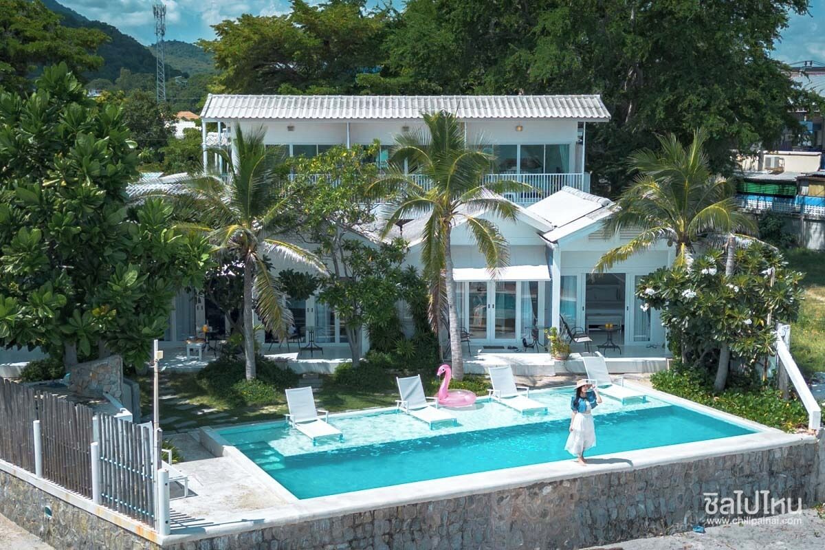 2 室外游泳池，日光浴躺椅