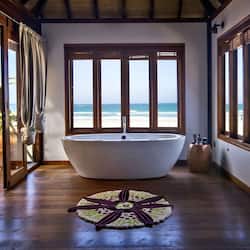 Villa, Lake View (Beach) | Bathroom | Deep soaking tub, designer toiletries, hair dryer, bathrobes