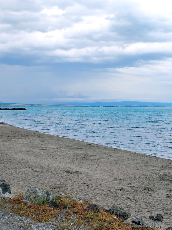 On the beach