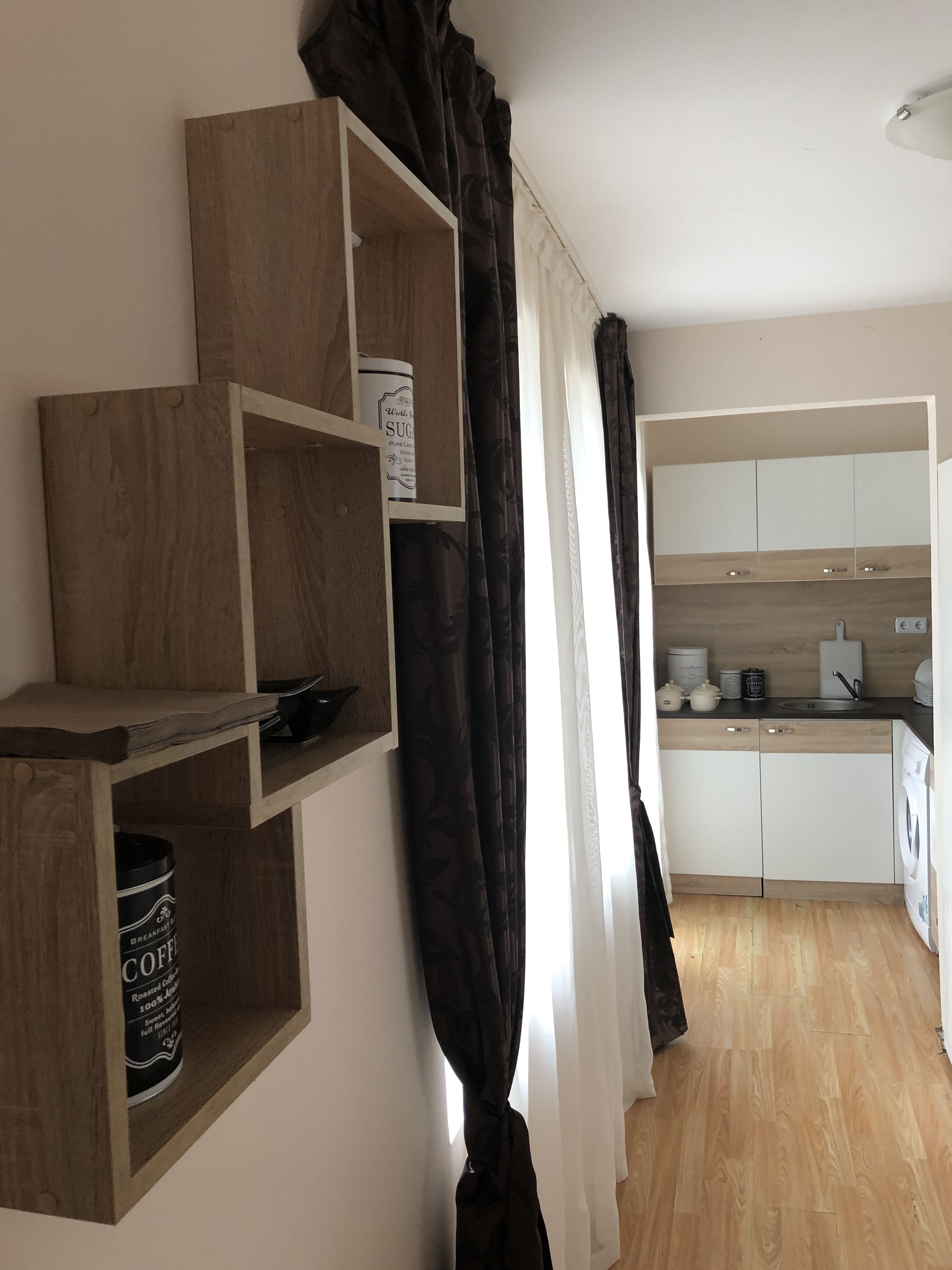 Exclusief appartement, 1 slaapkamer, gedeeltelijk uitzicht op zee | 1 slaapkamer, luxe beddengoed, een kluis op de kamer, een bureau