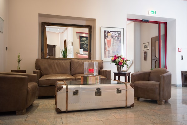 Siddeområde i lobbyen