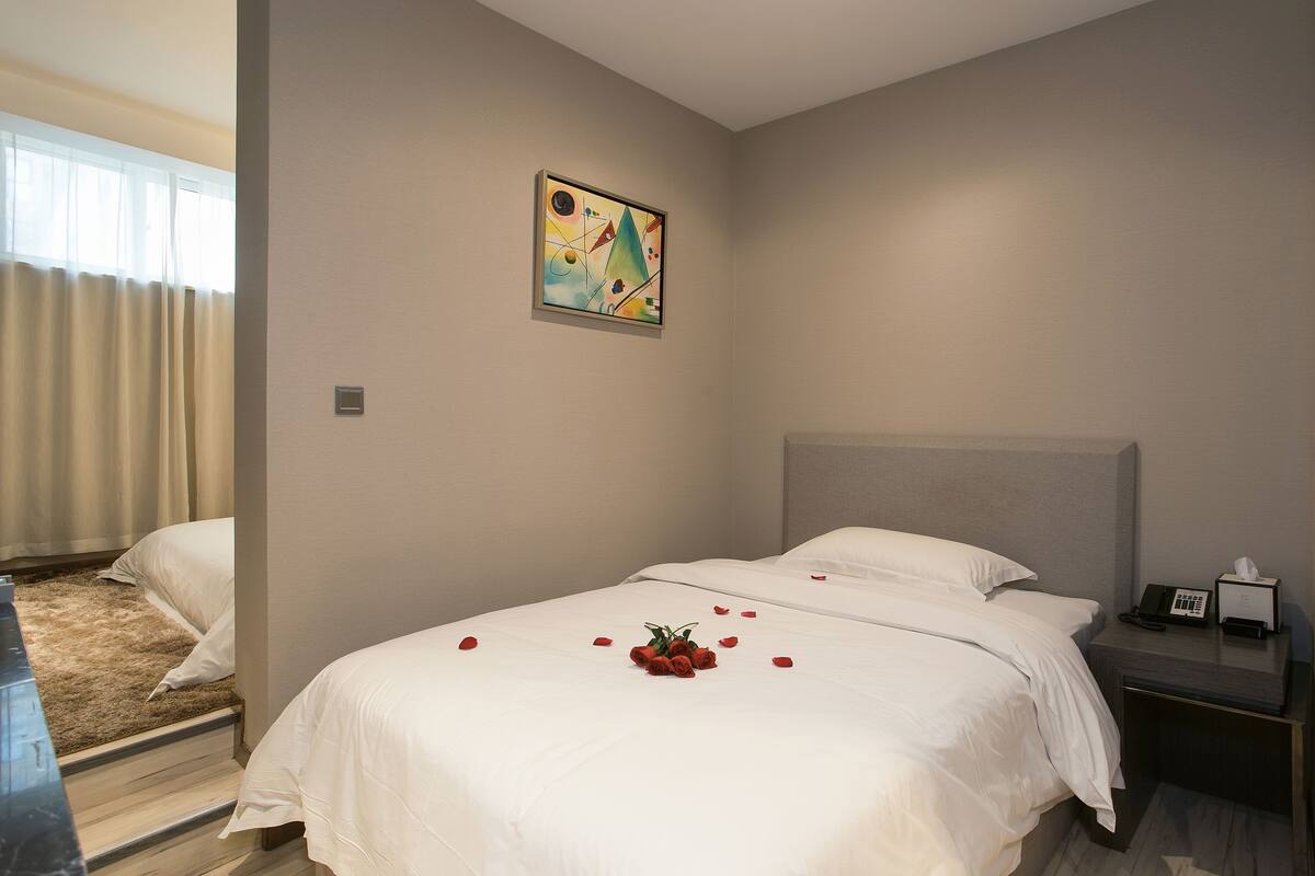 Family Two beds Room | Minibar, desk, blackout curtains, iron/ironing board