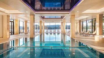 Indoor pool, seasonal outdoor pool