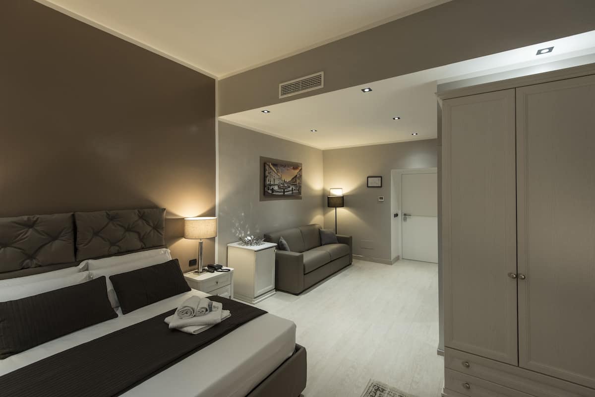 普通套房, 露台 (PIAZZA NAVONA) | 高級寢具、Select Comfort 床墊、客房內保險箱、布置獨特