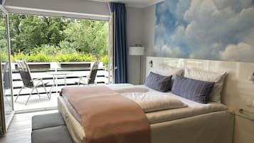 1 habitación y ropa de cama hipoalergénica