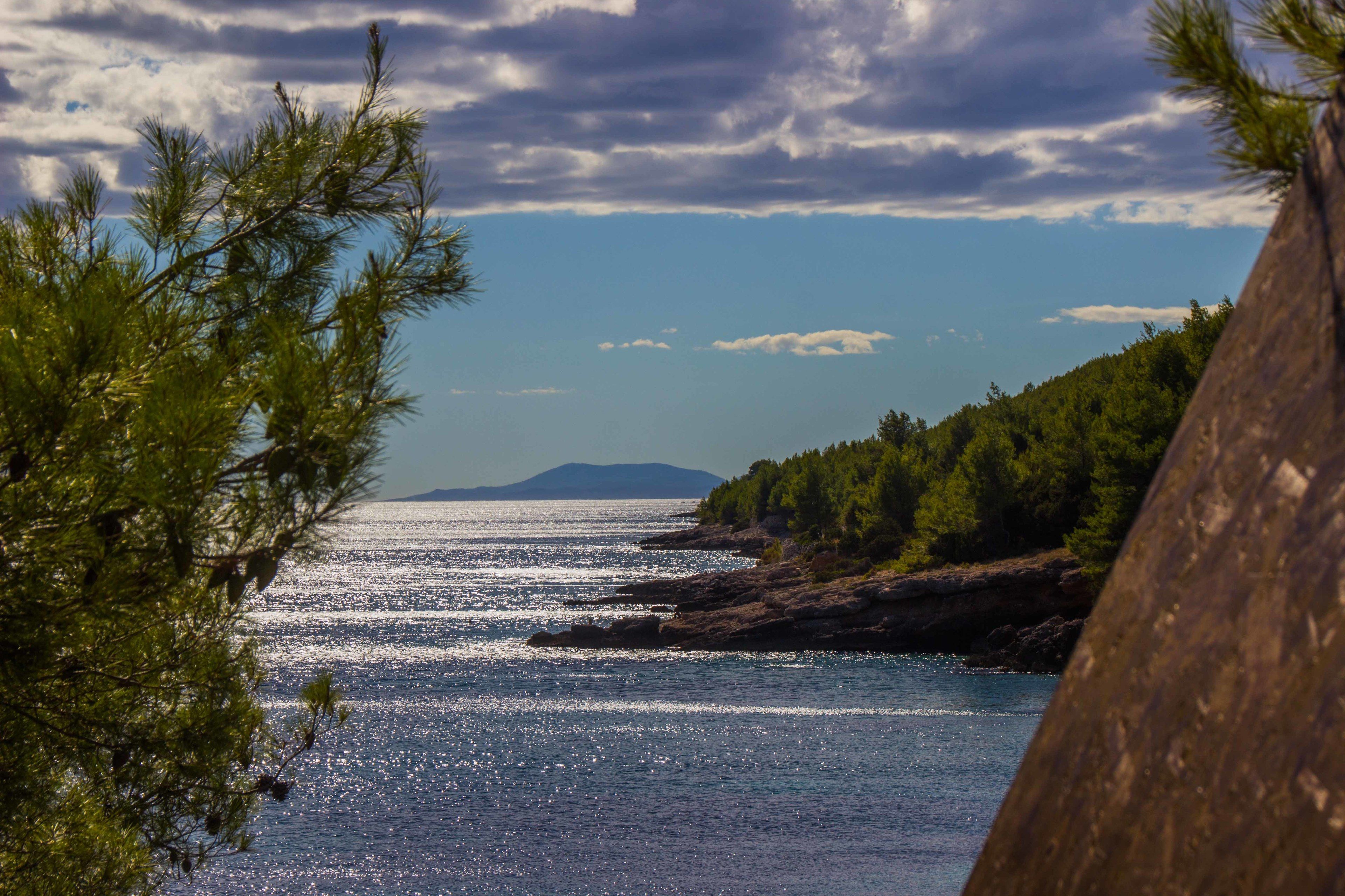 Blick von der Unterkunft