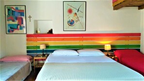 Family Quadruple Room, 1 Bedroom, Private Bathroom, Pool View