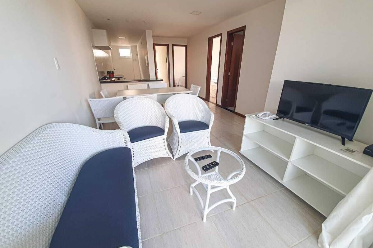 deluxe apartment, 3 bedrooms, pool view | living room | lcd tv