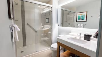 Free toiletries, hair dryer, towels