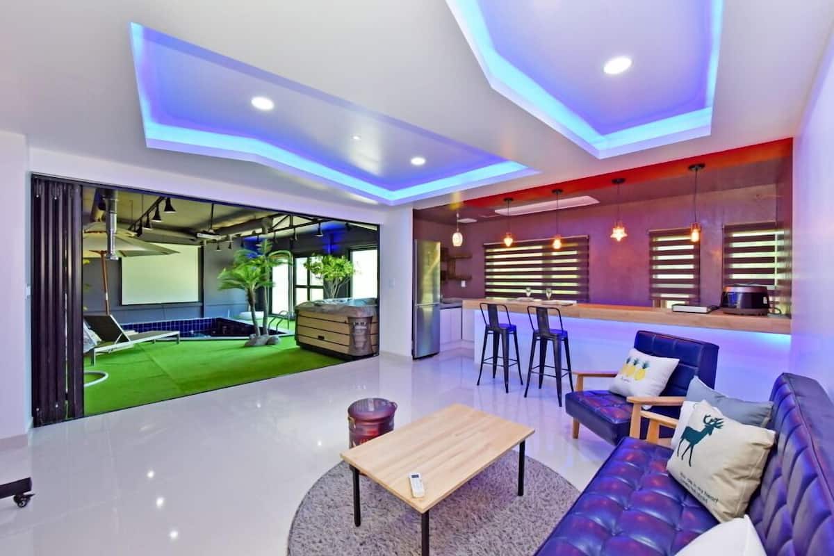 Room, 2 Bedrooms (60 PY, Starium) | Living area | Flat-screen TV
