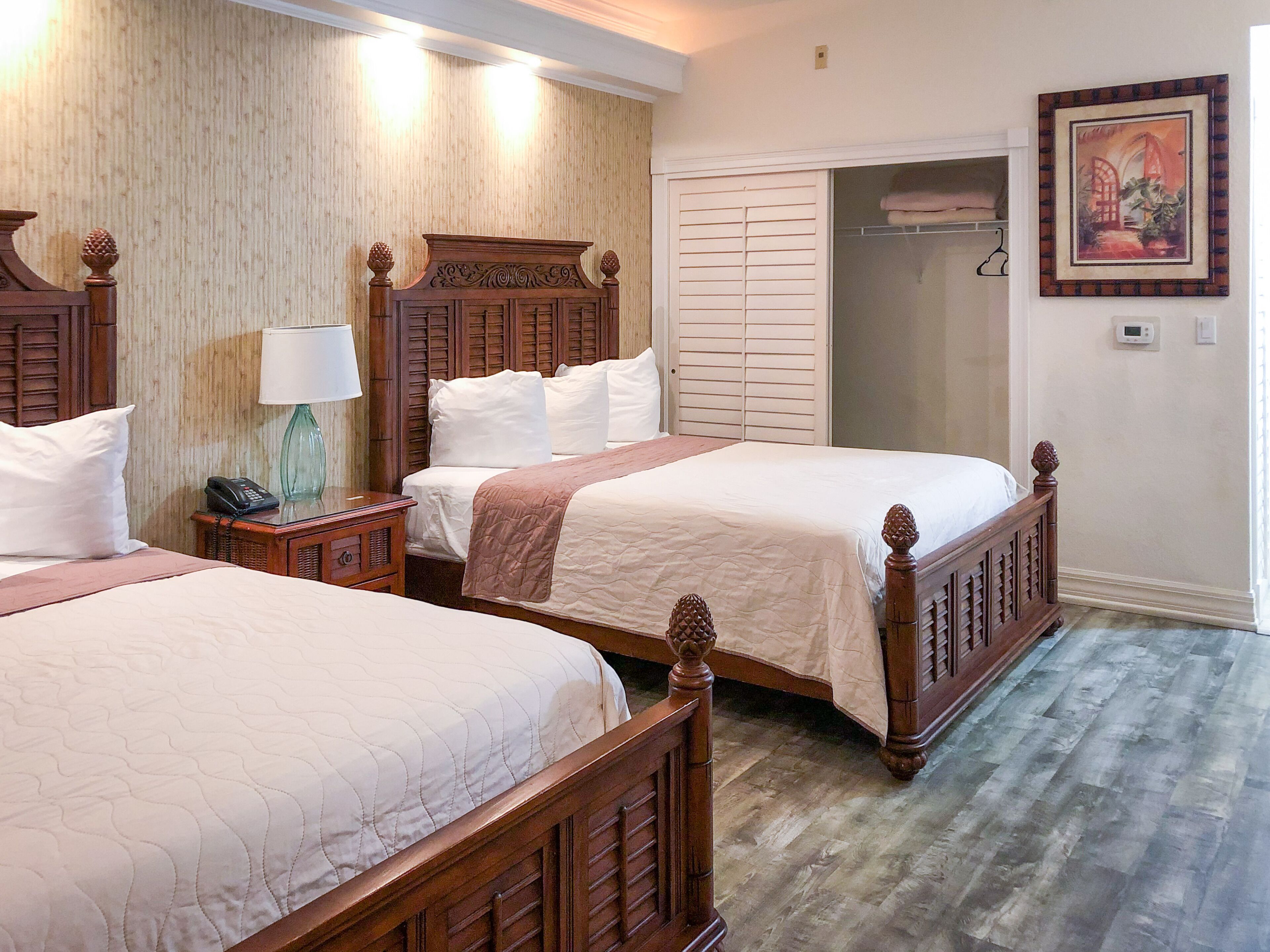 room, 2 queen beds, accessible | down duvets, iron/ironing board, free wifi, bed sheets