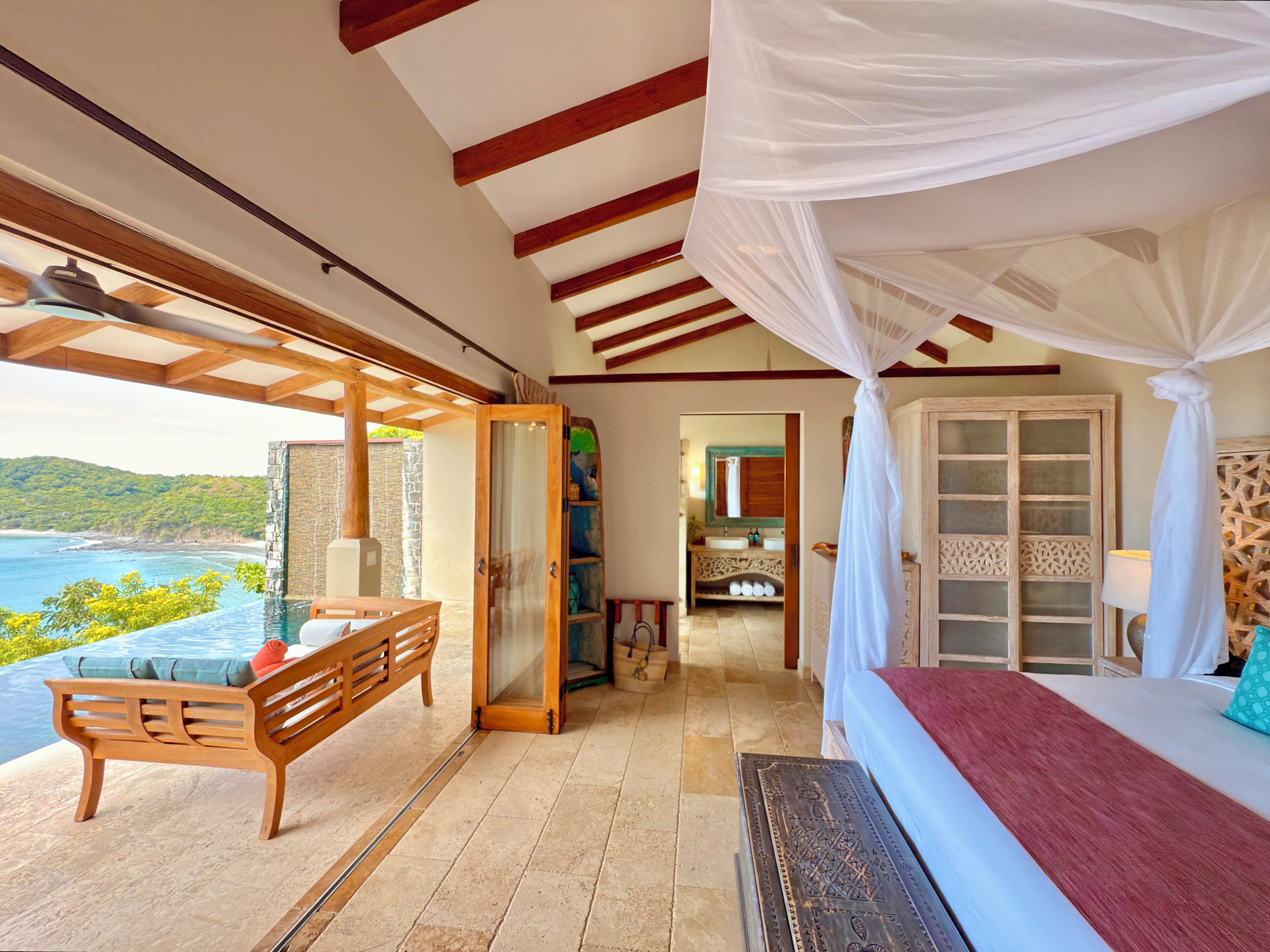 Signature Ocean Suite with Private Plunge Pool | Bathroom | Shower, rainfall showerhead, designer toiletries, hair dryer