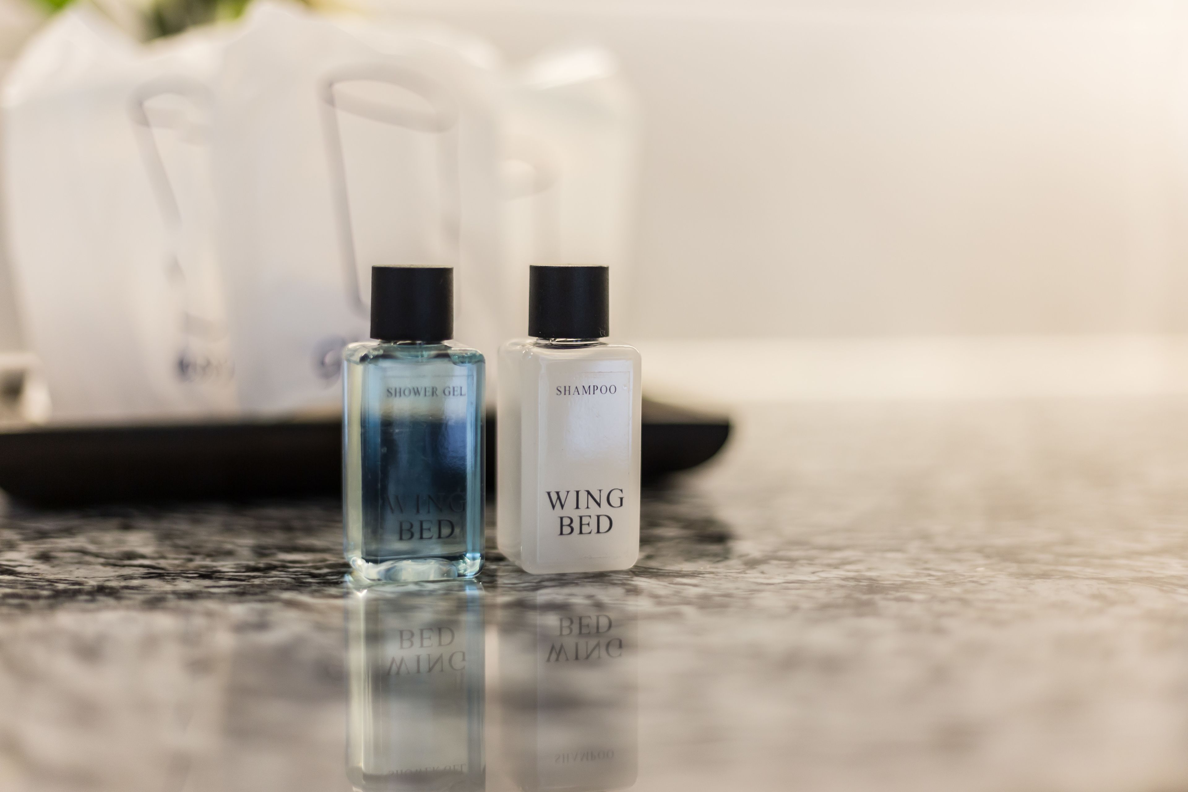 family room | bathroom | shower, free toiletries, towels