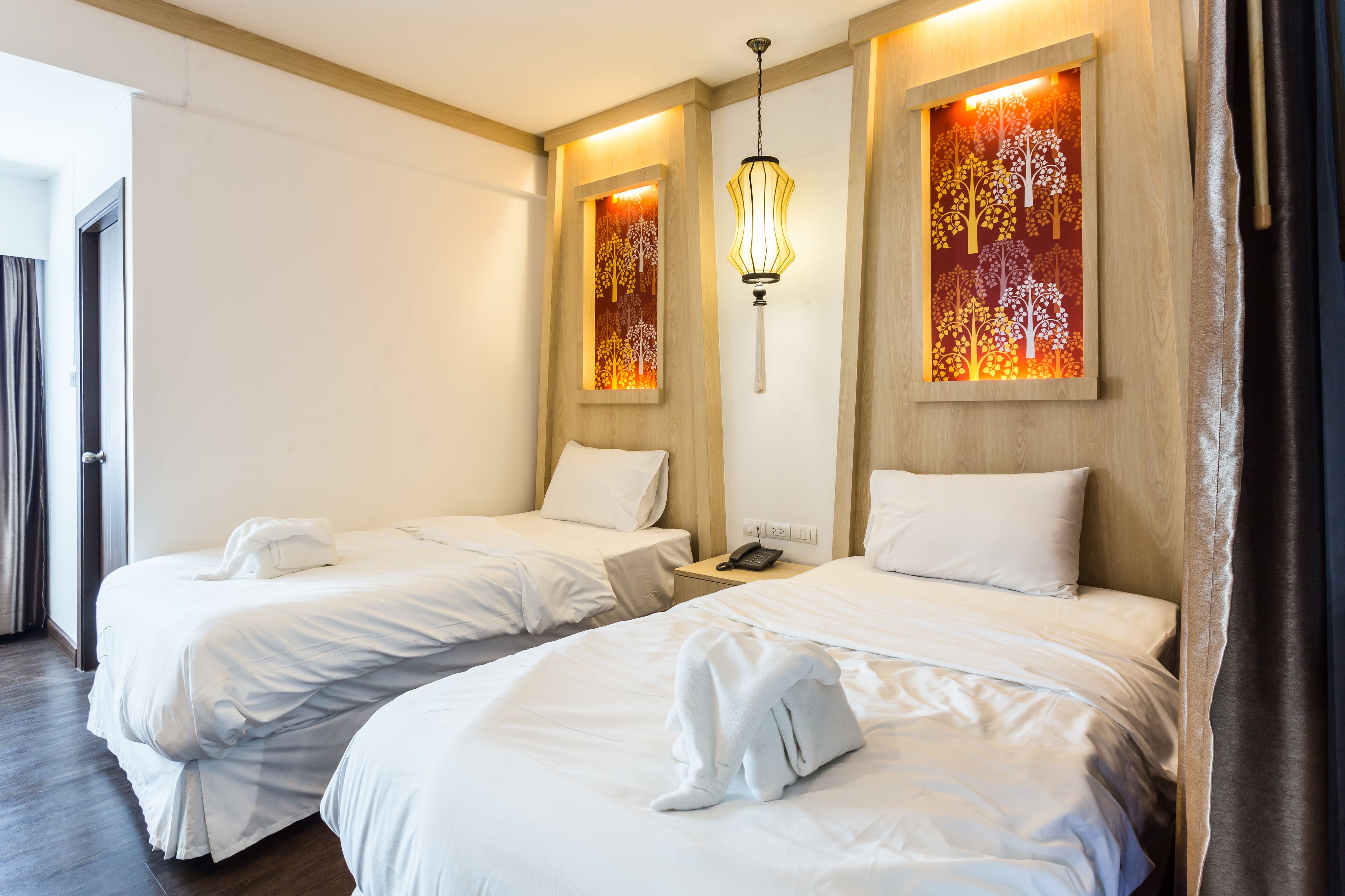 superior twin room | free minibar items, in-room safe, desk, blackout curtains