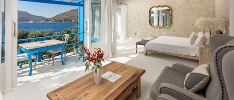 Luxury Room (Olive) | Frette Italian sheets, premium bedding, Select Comfort beds, minibar
