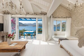 Luxury Room (Olive) | Frette Italian sheets, premium bedding, Select Comfort beds, minibar