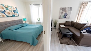 Căn hộ, 2 phòng ngủ | Bộ đồ giường cao cấp, phòng cách âm, bàn ủi/dụng cụ ủi quần áo 