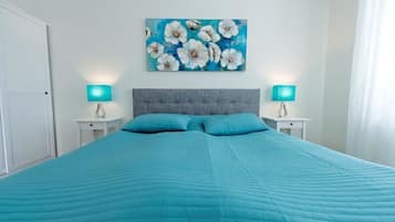 Apartment, 2 Schlafzimmer | Hochwertige Bettwaren, schallisolierte Zimmer, Bügeleisen/Bügelbrett