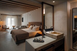 Suite, Jetted Tub, Sea View (Prestige) | Minibar, in-room safe, blackout curtains, soundproofing - Branco Mykonos (Mykonos)