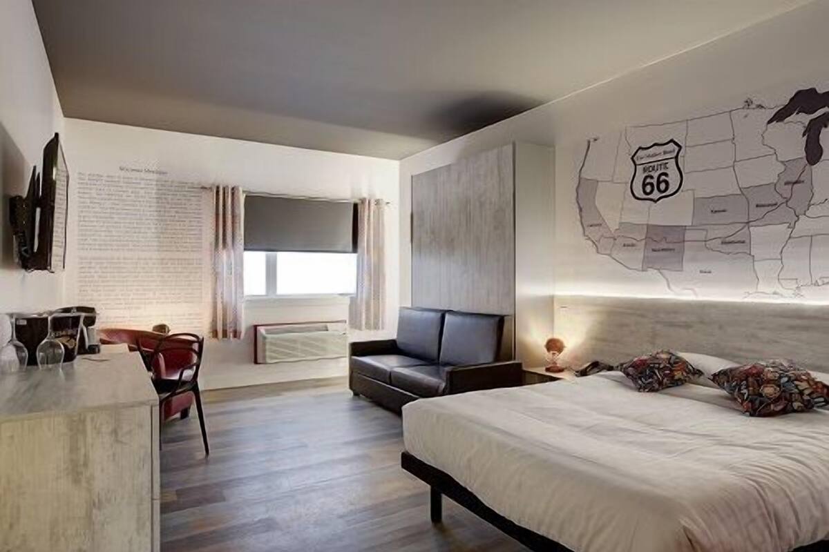 Zimmer, Mehrere Betten (La Nouveau Mexique) | 1 Schlafzimmer, hochwertige Bettwaren, Verdunkelungsvorhänge