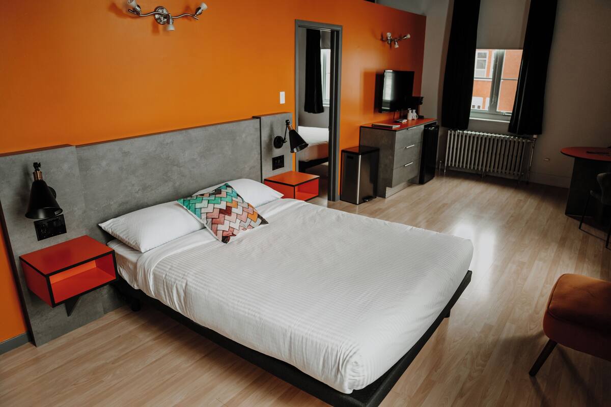 Standard-Doppelzimmer, 2 Queen-Betten | 1 Schlafzimmer, hochwertige Bettwaren, Verdunkelungsvorhänge