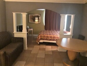 Desk, blackout drapes, free WiFi, bed sheets