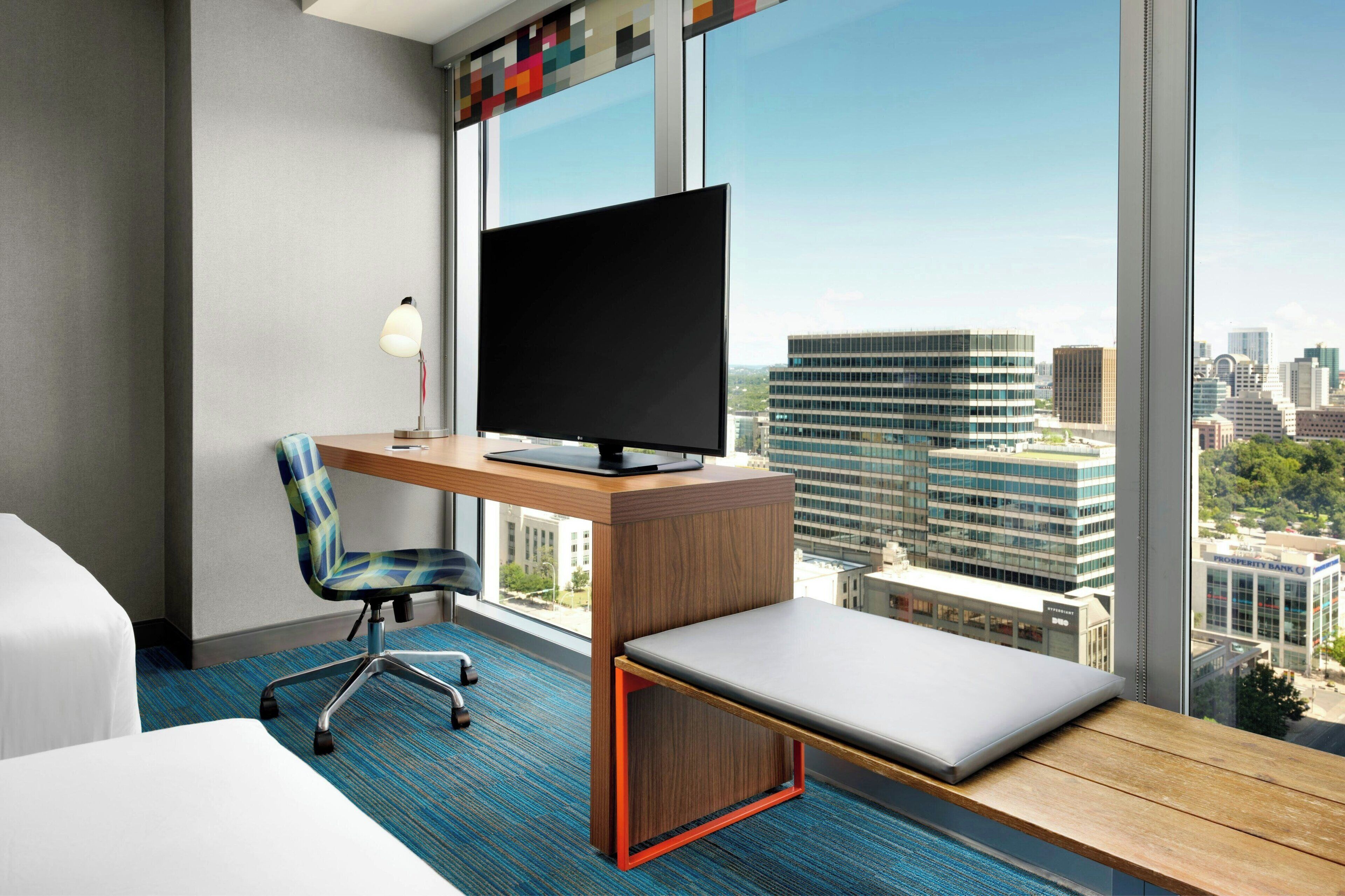 premium bedding, in-room safe, desk, laptop workspace