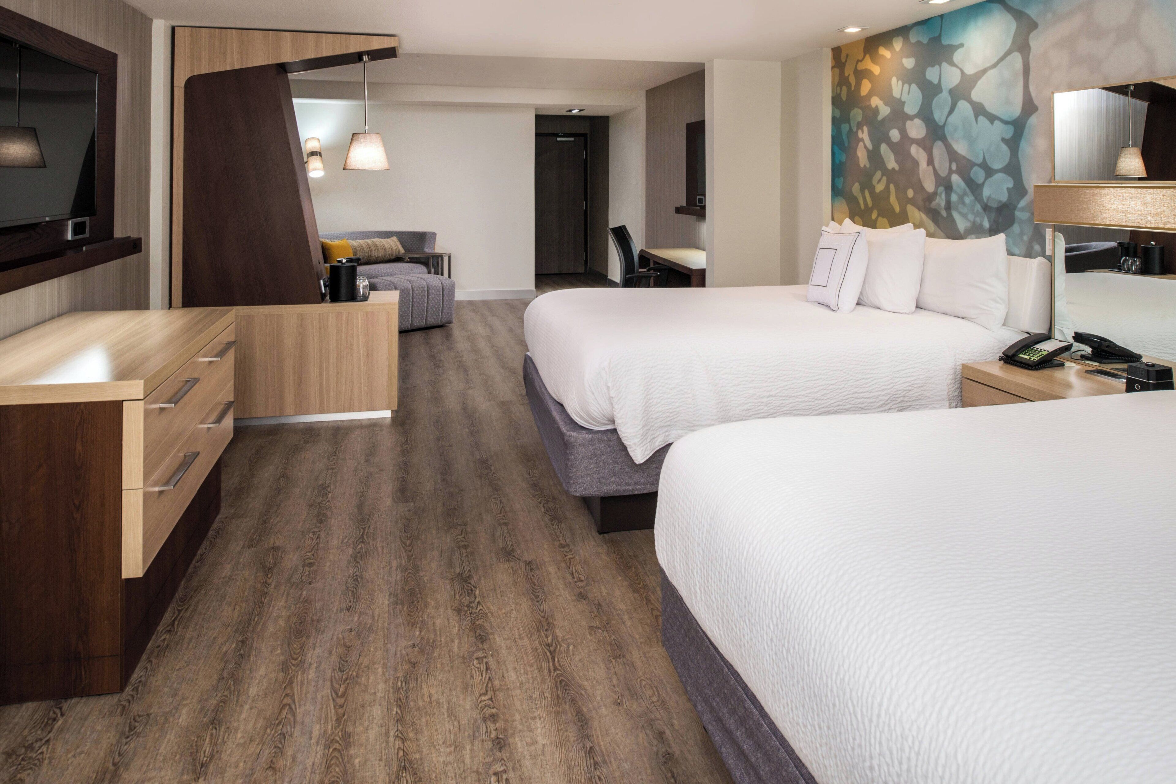 Studio, Multiple Beds | In-room safe, desk, laptop workspace, iron/ironing board