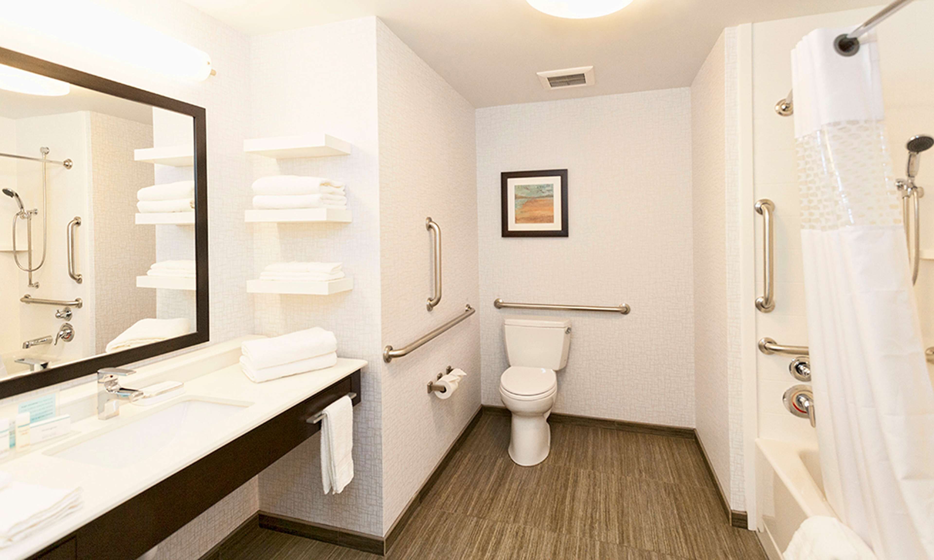 free toiletries, hair dryer, towels, soap